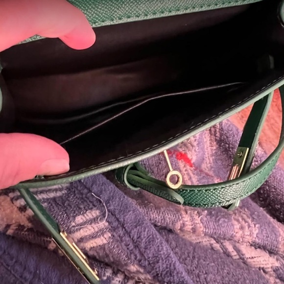 Mini Luxury look top handle taupe beige small K style crossbody bag celebrity… - Picture 5 of 6